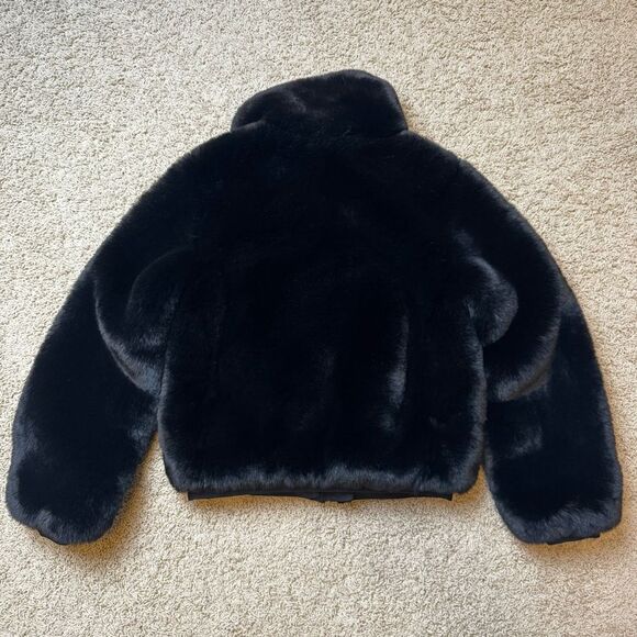 Goldbergh Victoria Faux Fur Furry Ski Jacket Black NWOT US 4 - Picture 10 of 10